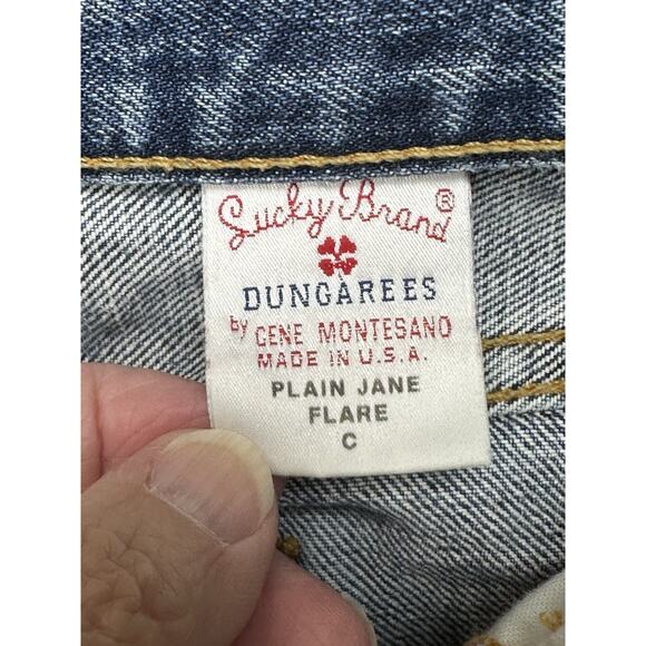 Lucky Brand Jeans Womens 12/31 Plain Jane Flare C Denim Dungarees American Made - Picture 8 of 16